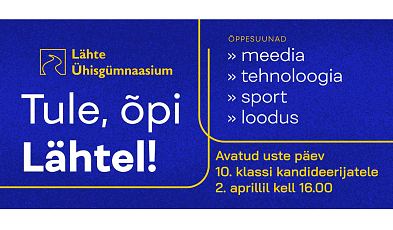 Avatud uste p�ev tulevastele g�mnasistidele