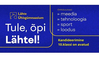 Kandideerimine L�hte �hisg�mnaasiumi 10. klassi on avatud!