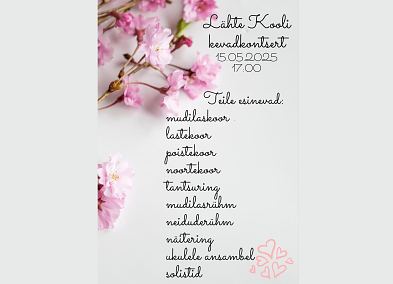 Kevadkontsert toob suve l�hemale