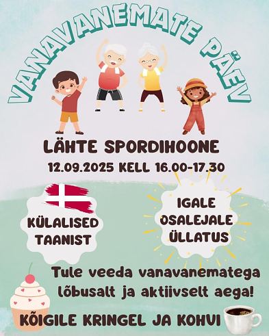 Vanavanemate p�ev 12.septembril 16:00 L�hte spordihoones!